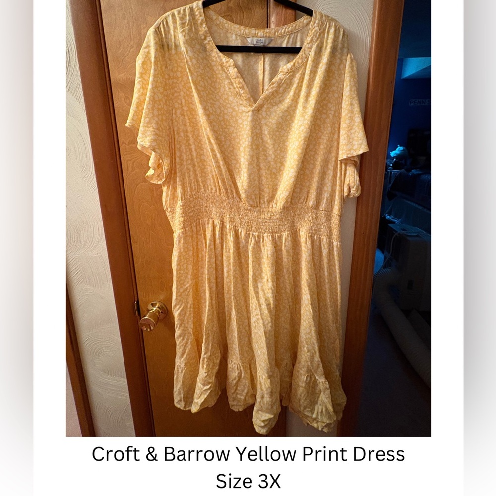 Croft & Barrow Sunny Yellow Dress